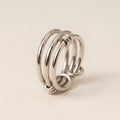 Silver Knot Stacking Ring Set