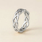 Silver Celtic Braided Band Ring