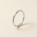 Silver Bamboo Band Ring