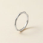 Silver Bamboo Band Ring