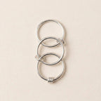 Silver Knot Stacking Ring Set