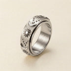 Silver Cosmic Spinner Ring