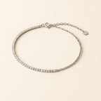 Silver Starlight Cascade Tennis Bracelet
