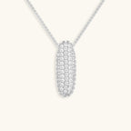 Hailey Bubble Initial Silver Necklace