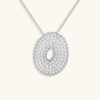 Hailey Bubble Initial Silver Necklace