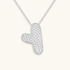 Hailey Bubble Initial Silver Necklace