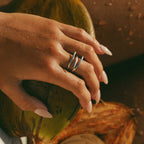 Silver Triple Wrap Coil Ring