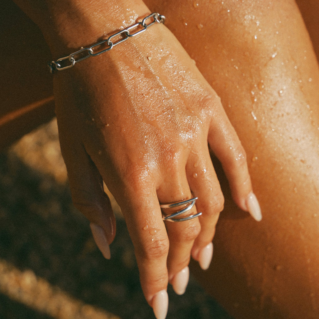 Silver Triple Wrap Coil Ring