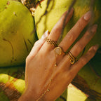 Silver Woven Link Band Ring